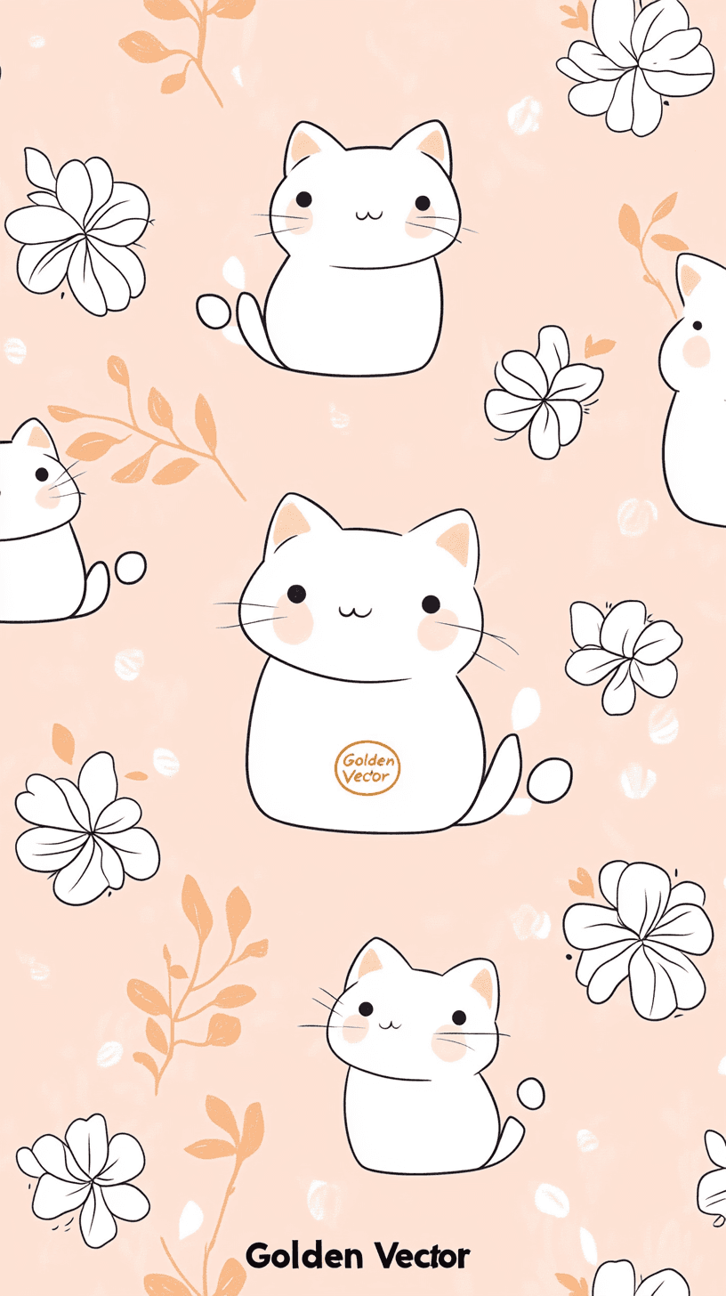 Cat 054 original repeating artwork