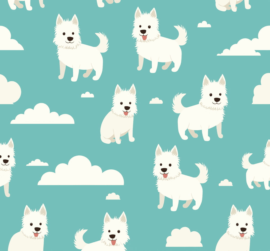 Dog 135 original repeating artwork