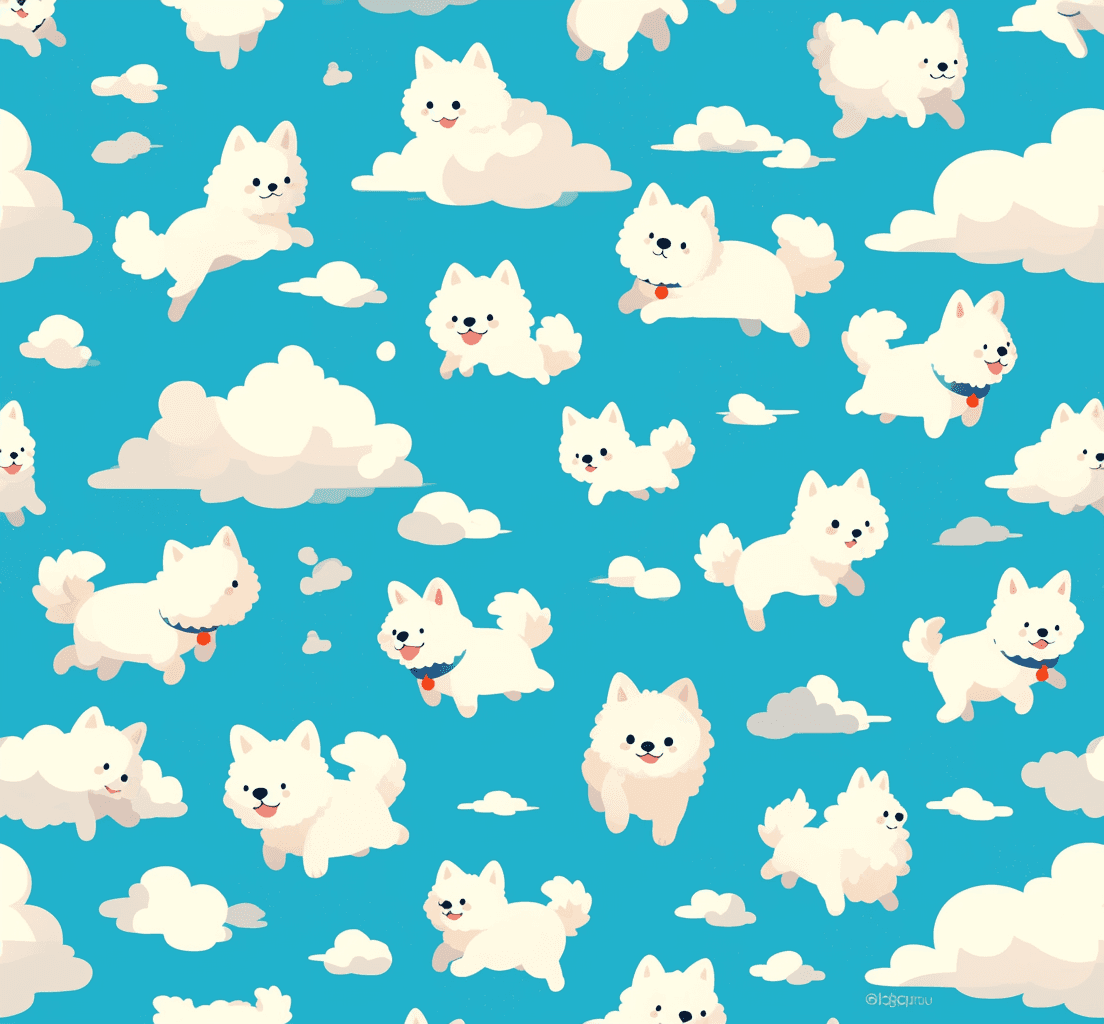 Dog 113 original repeating artwork