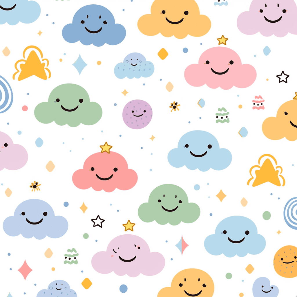 Cloud Series original repeating artwork