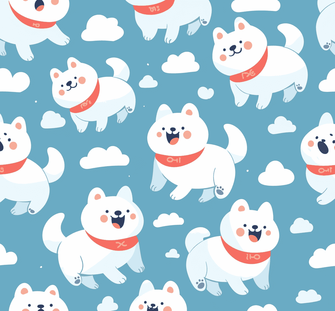 Dog 133 original repeating artwork
