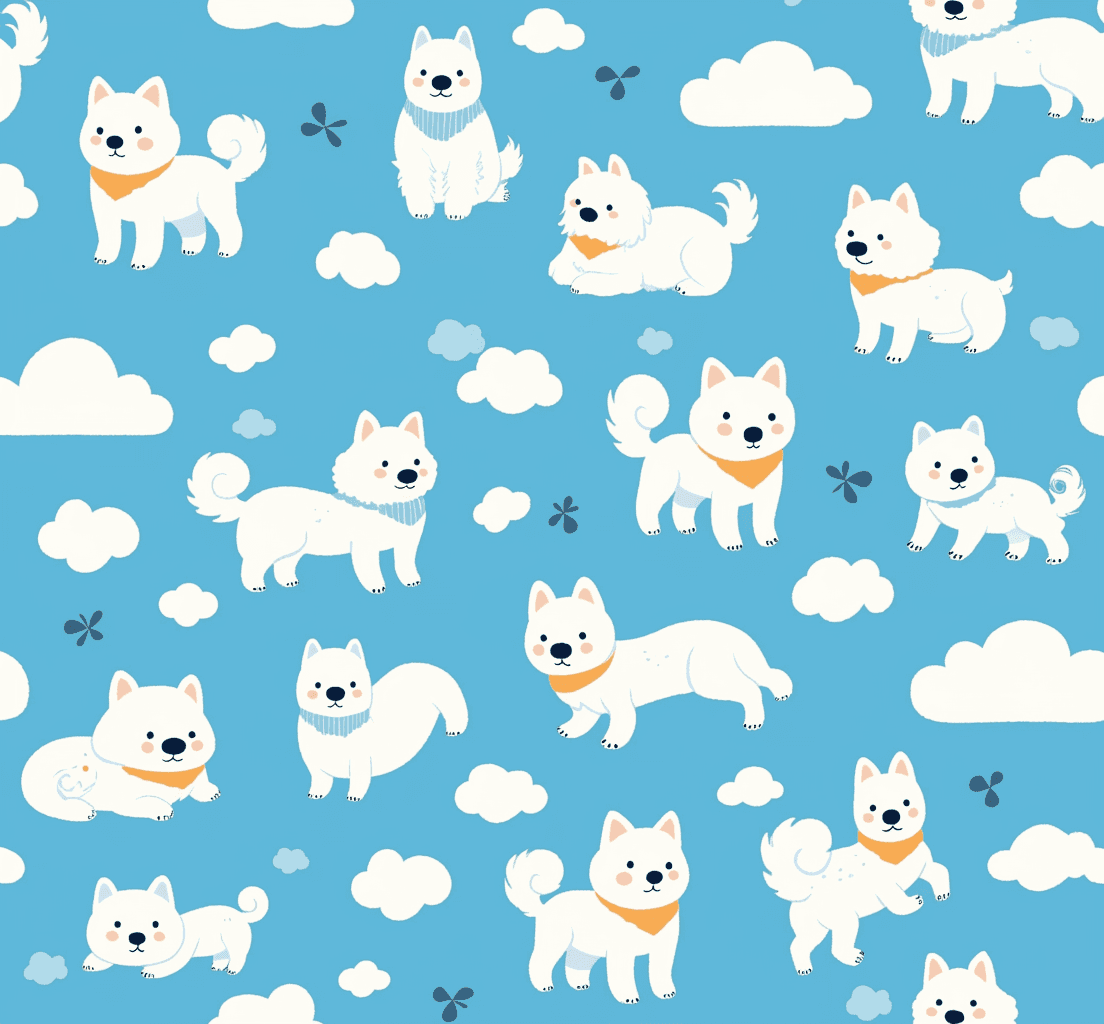 Dog 244 original repeating artwork