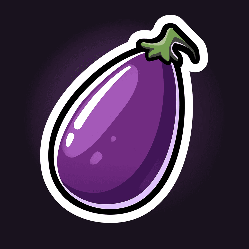 Eggplant Squad original repeating artwork
