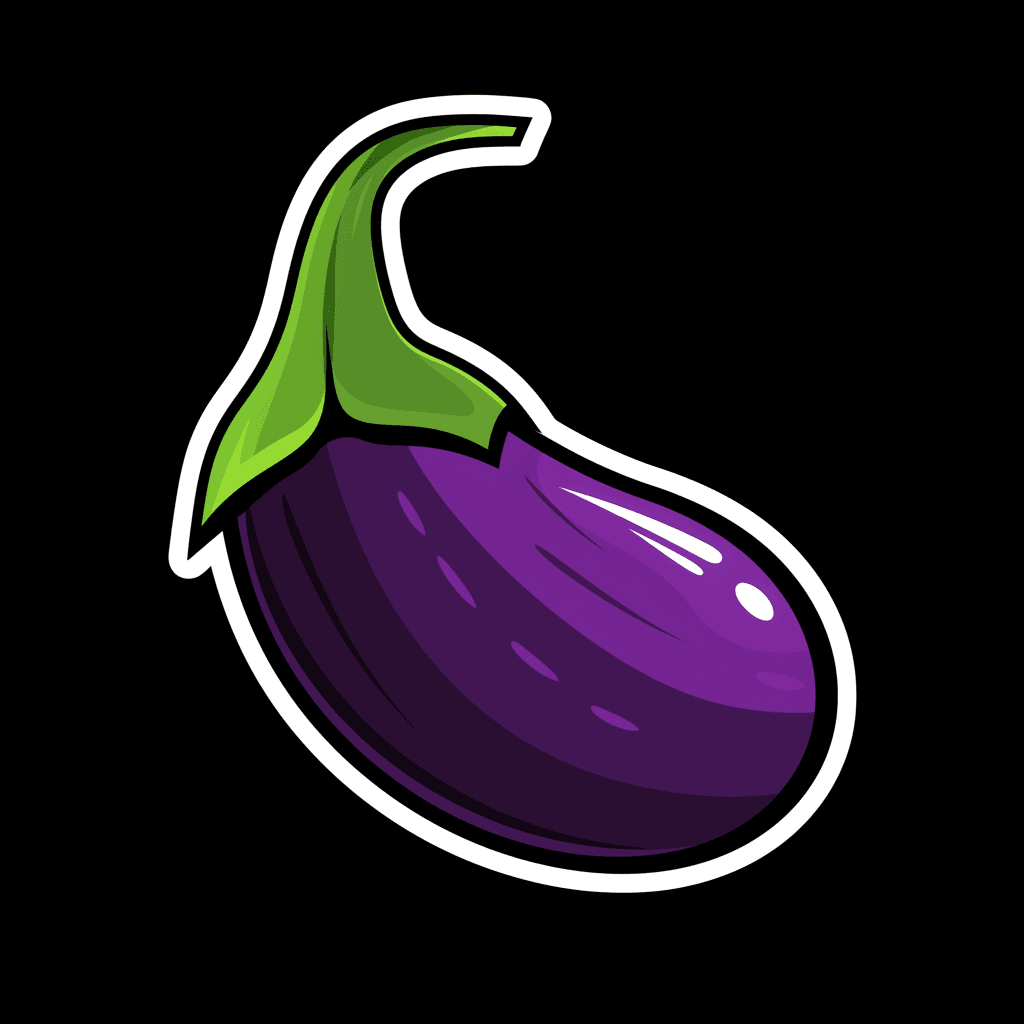 Eggplant Crew original repeating artwork