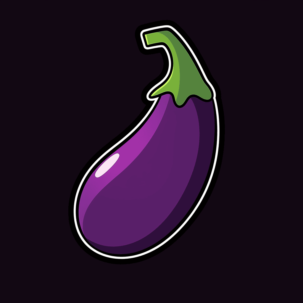 Eggplant Club original repeating artwork