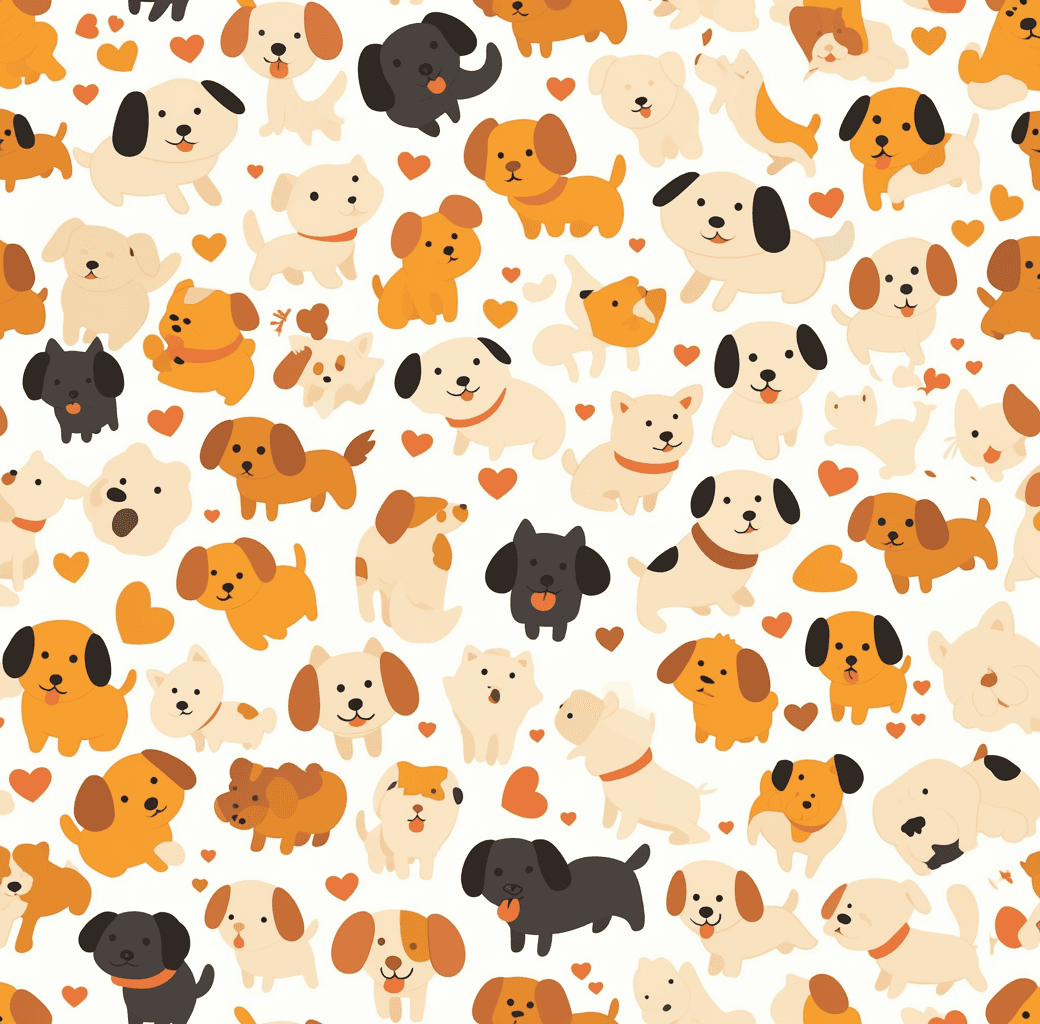 Dog 132 original repeating artwork