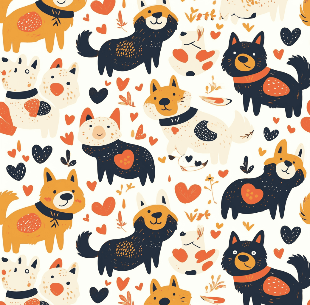 Dog 220 original repeating artwork