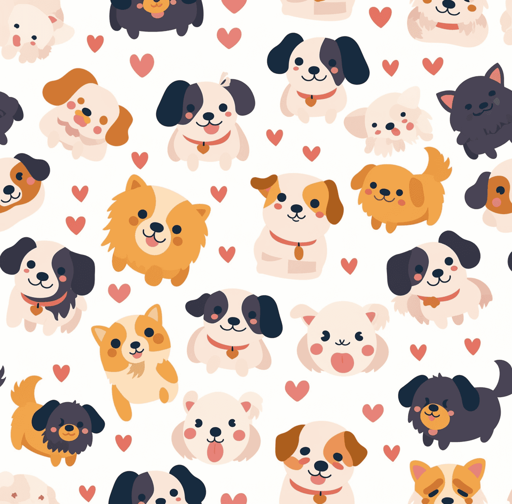 Dog 112 original repeating artwork
