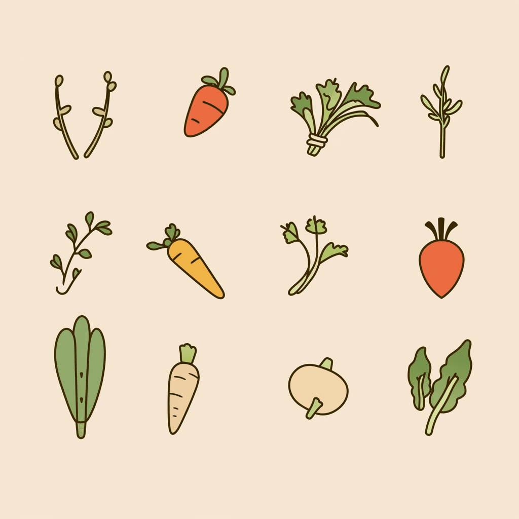 Veggies Dash original repeating artwork