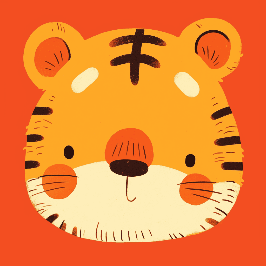 Tiger Bop original repeating artwork