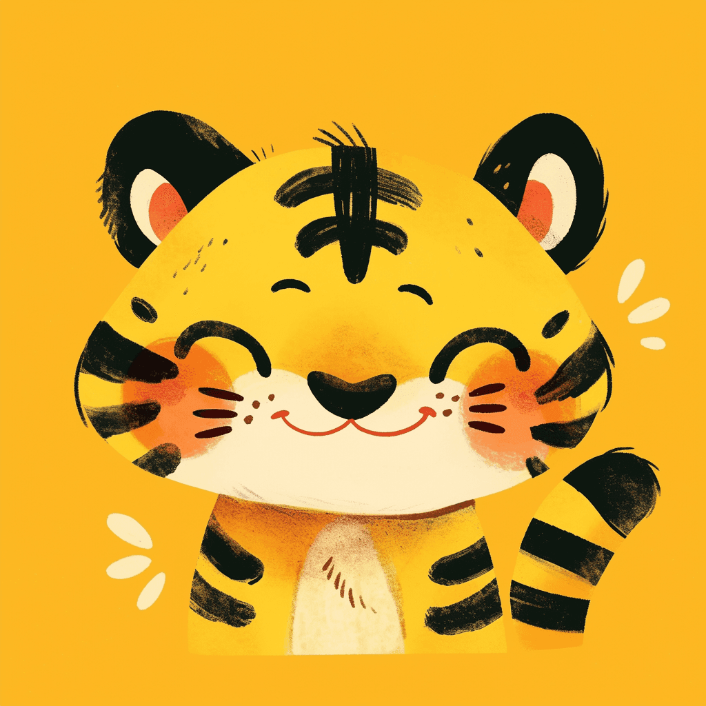 Tiger 012 original repeating artwork