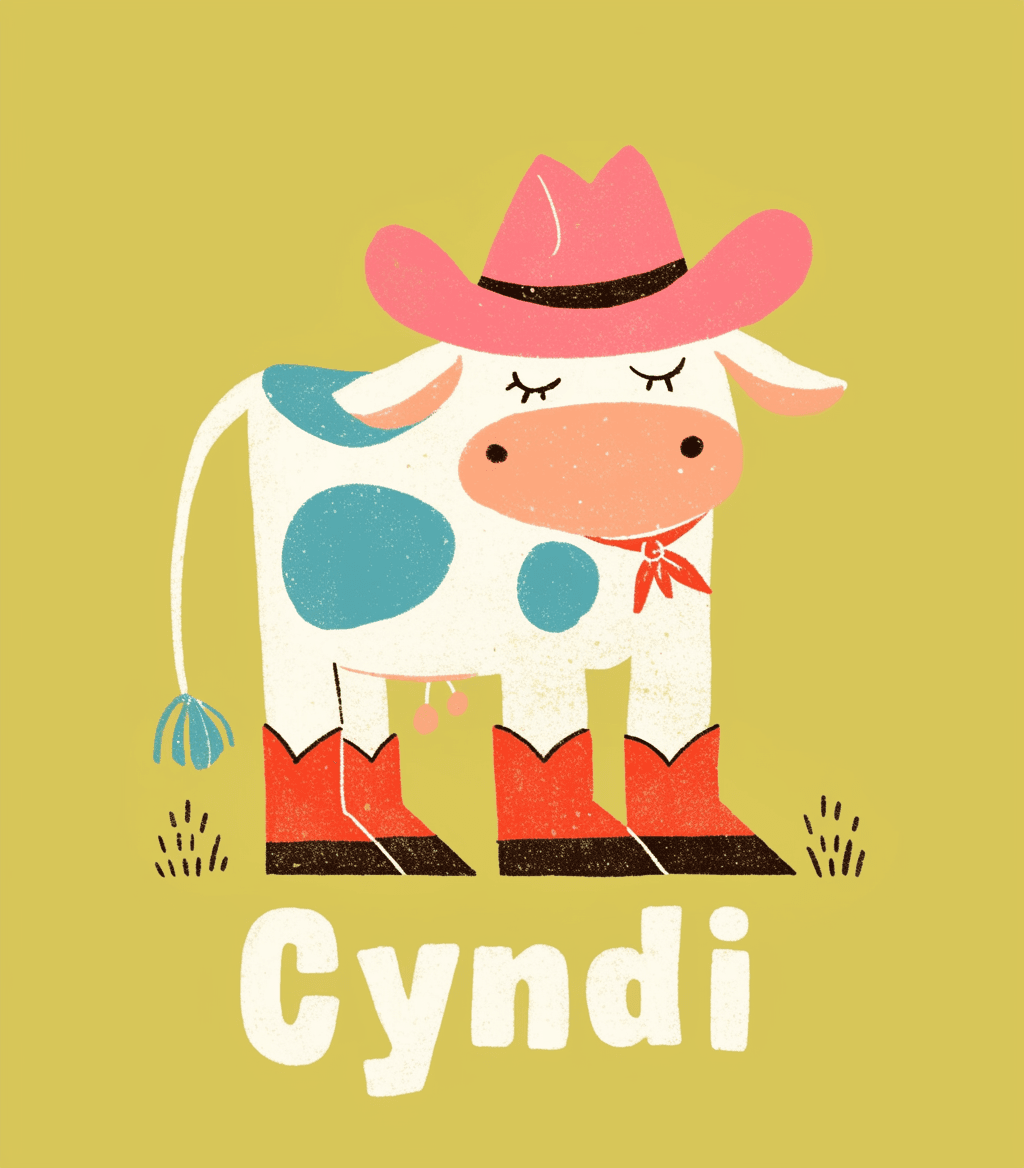 Cow Session original repeating artwork