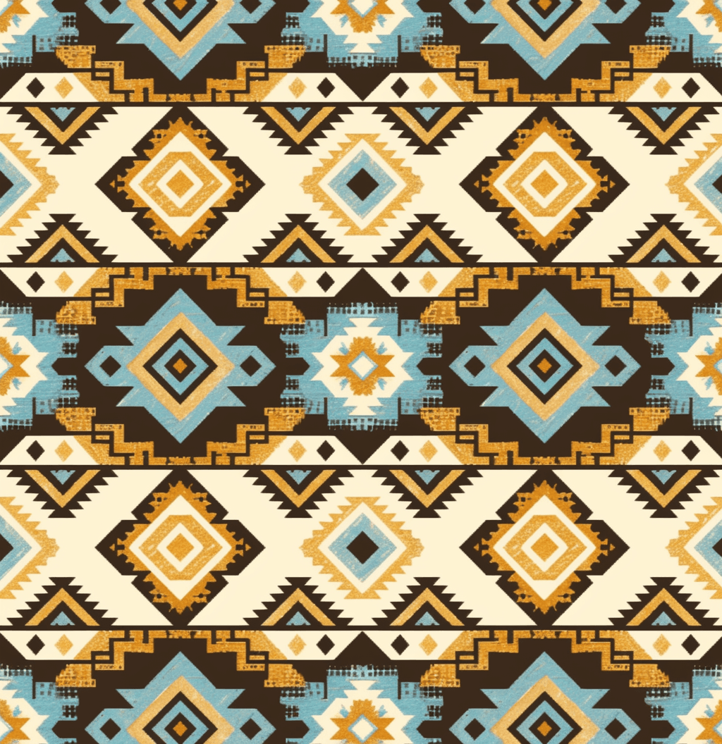 Boho Seek original repeating artwork
