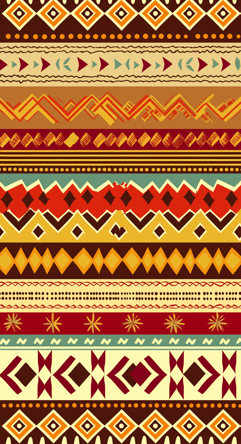 Boho Duo original repeating artwork