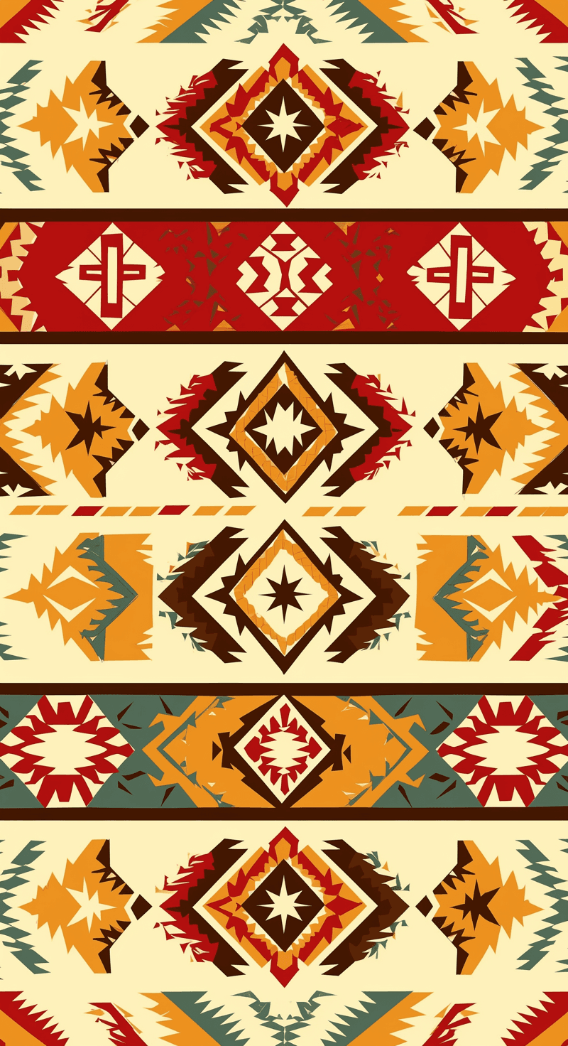 Boho Daybreak original repeating artwork