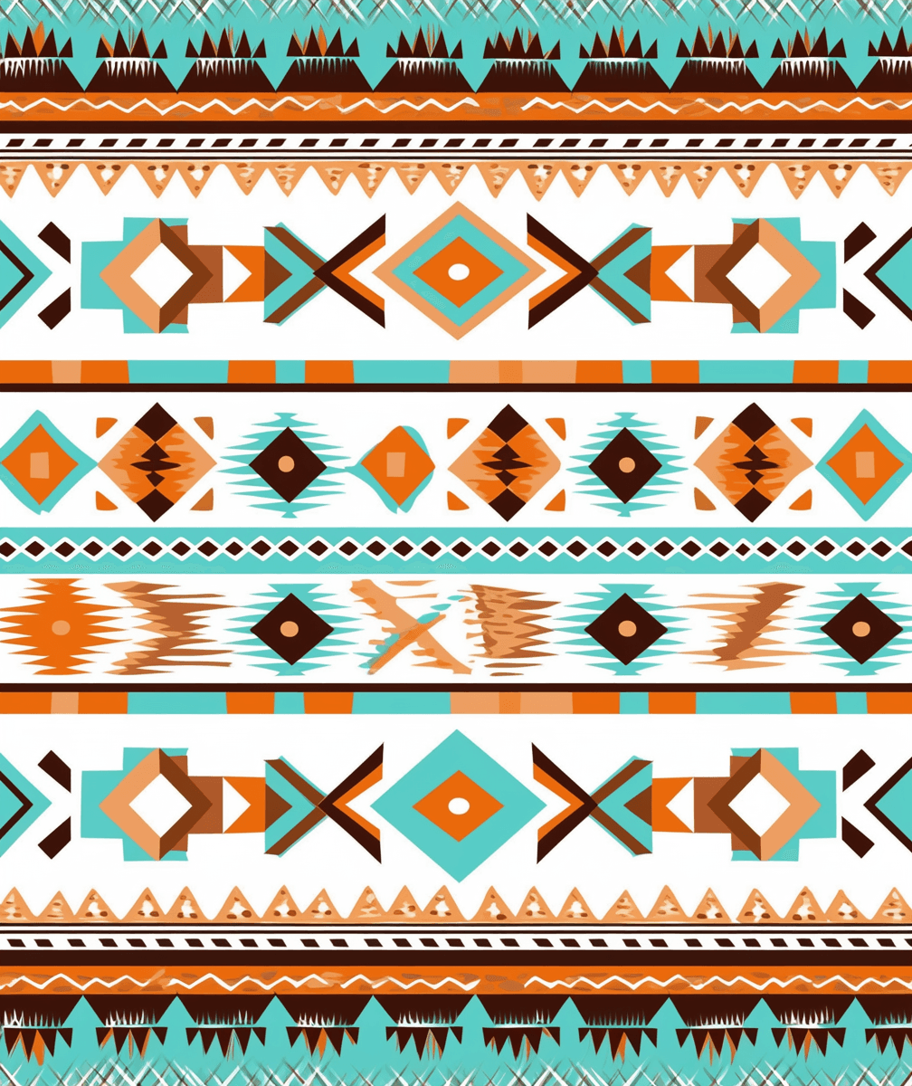 Boho Mono original repeating artwork