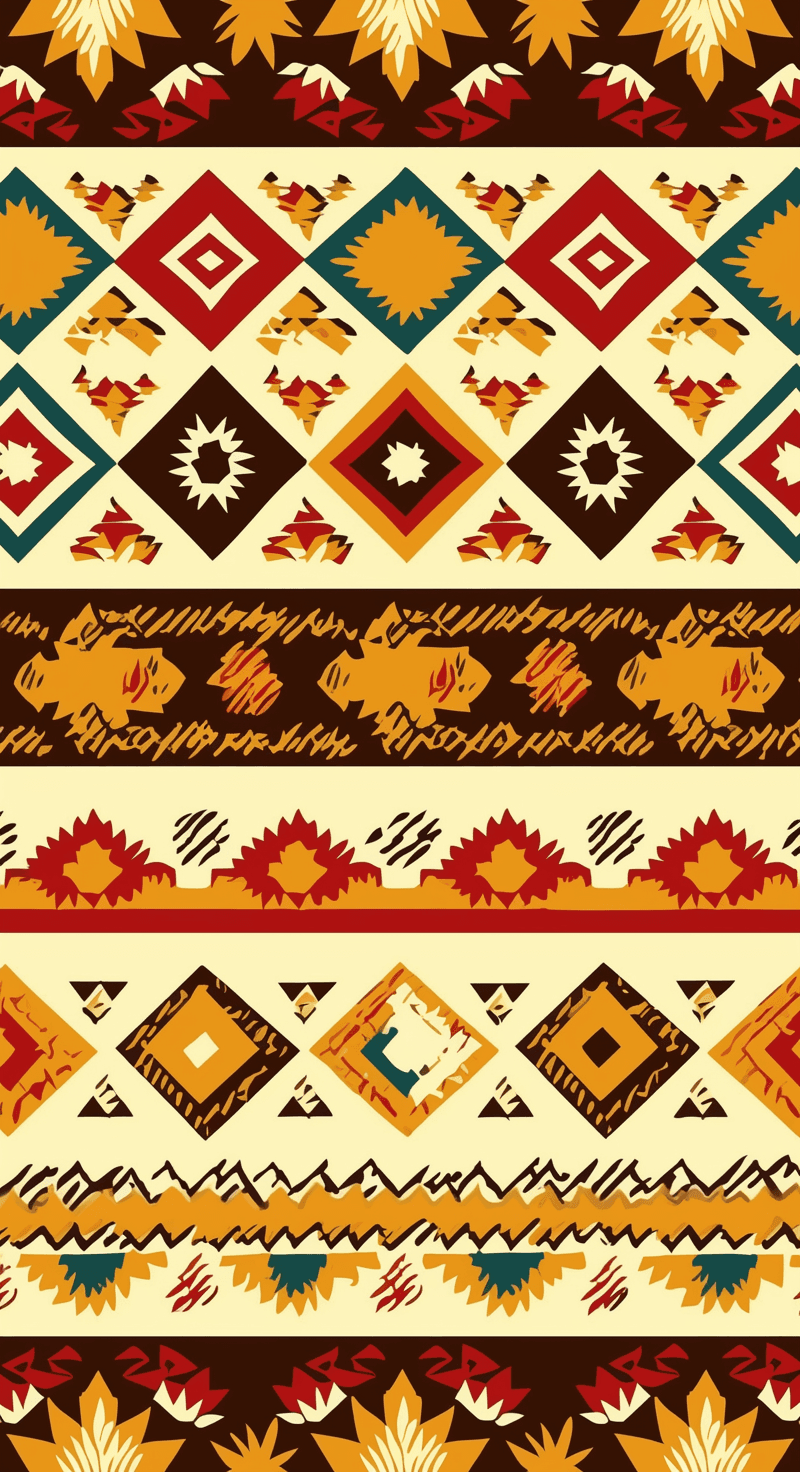 Boho Neon original repeating artwork