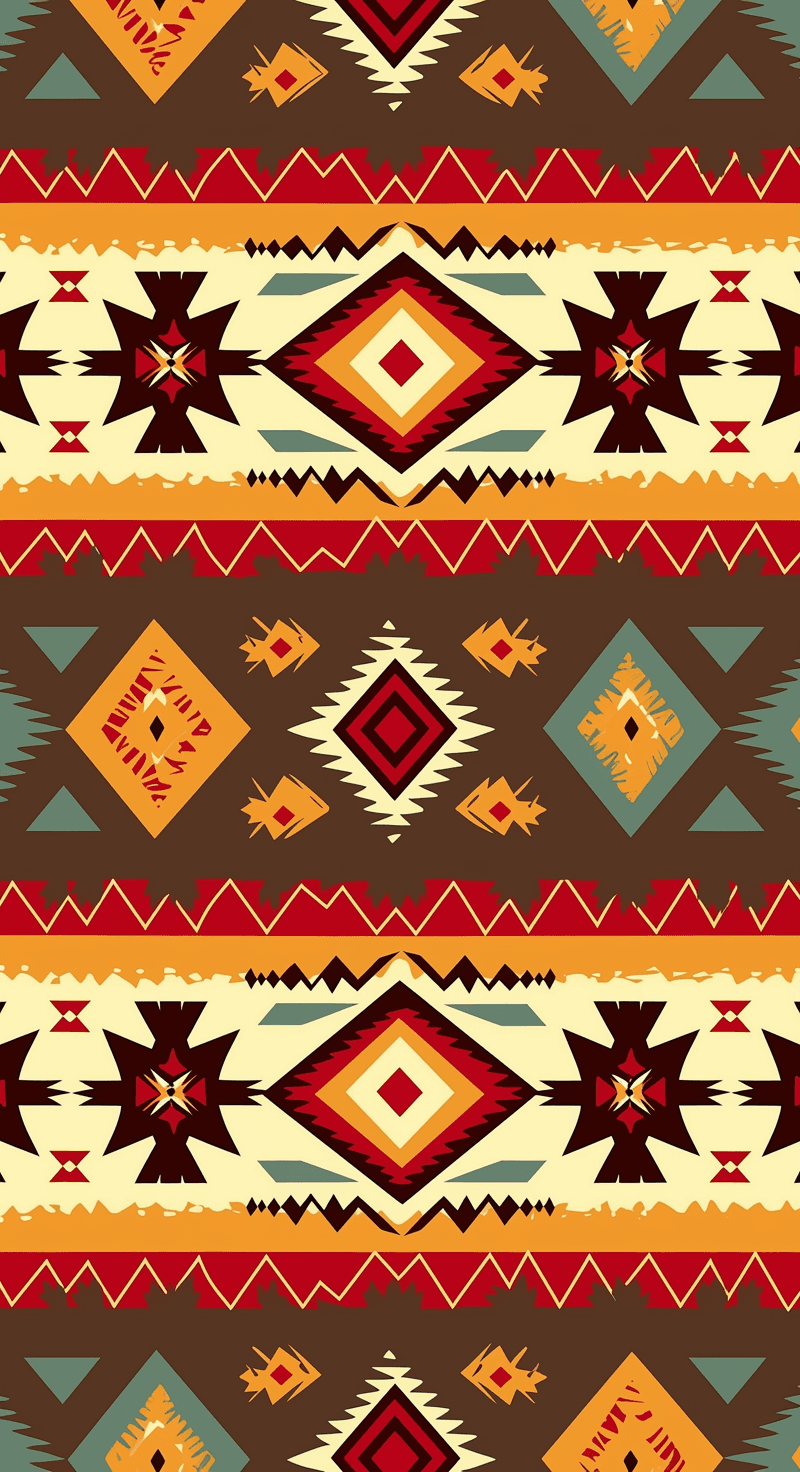 Boho Sunrise original repeating artwork