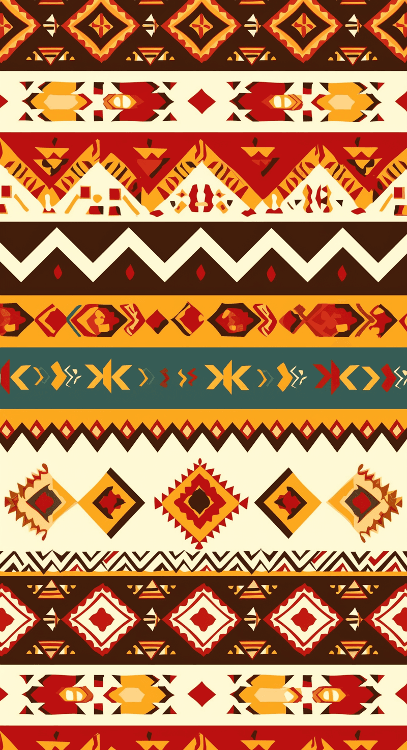 Boho Bop original repeating artwork