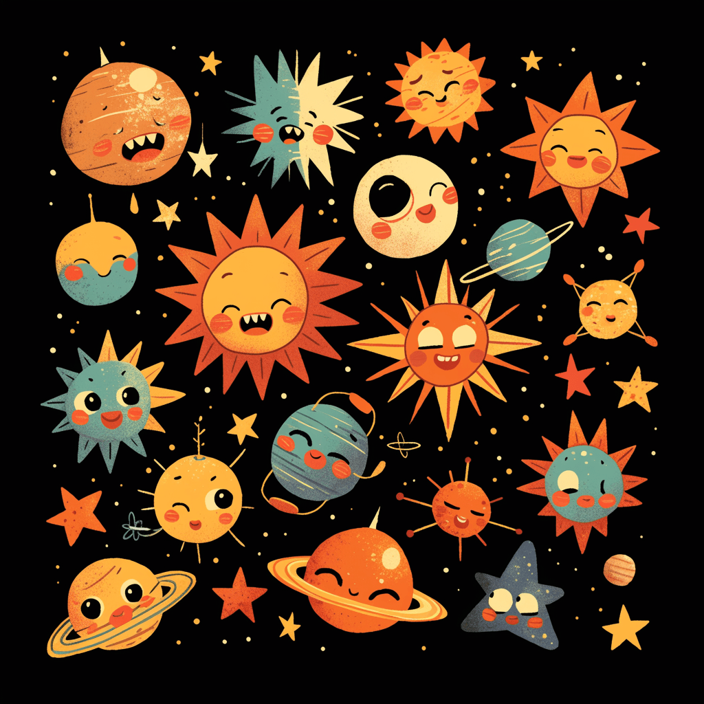 Planet Midnight original repeating artwork