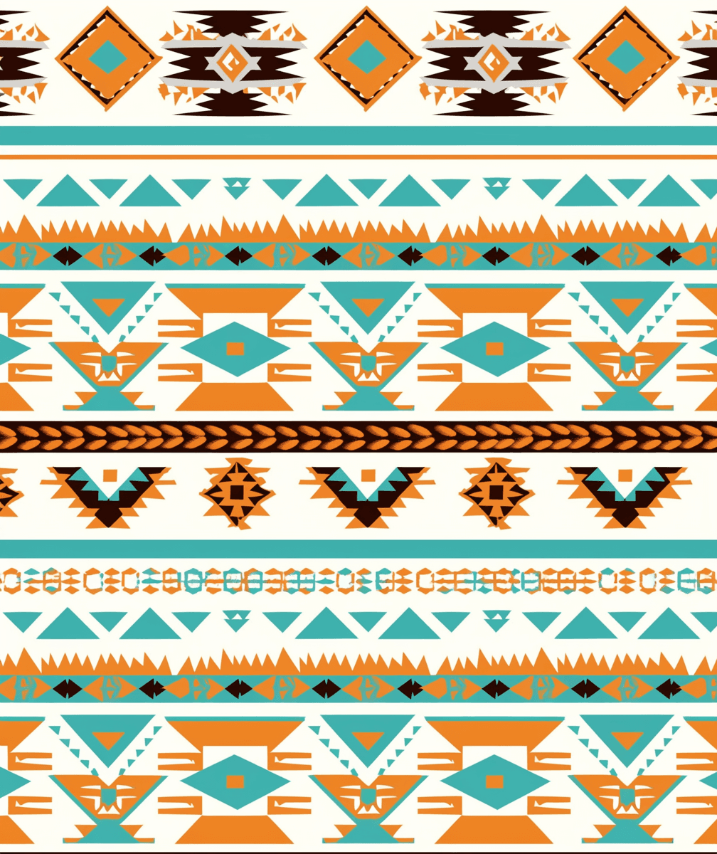 Boho Zoom original repeating artwork