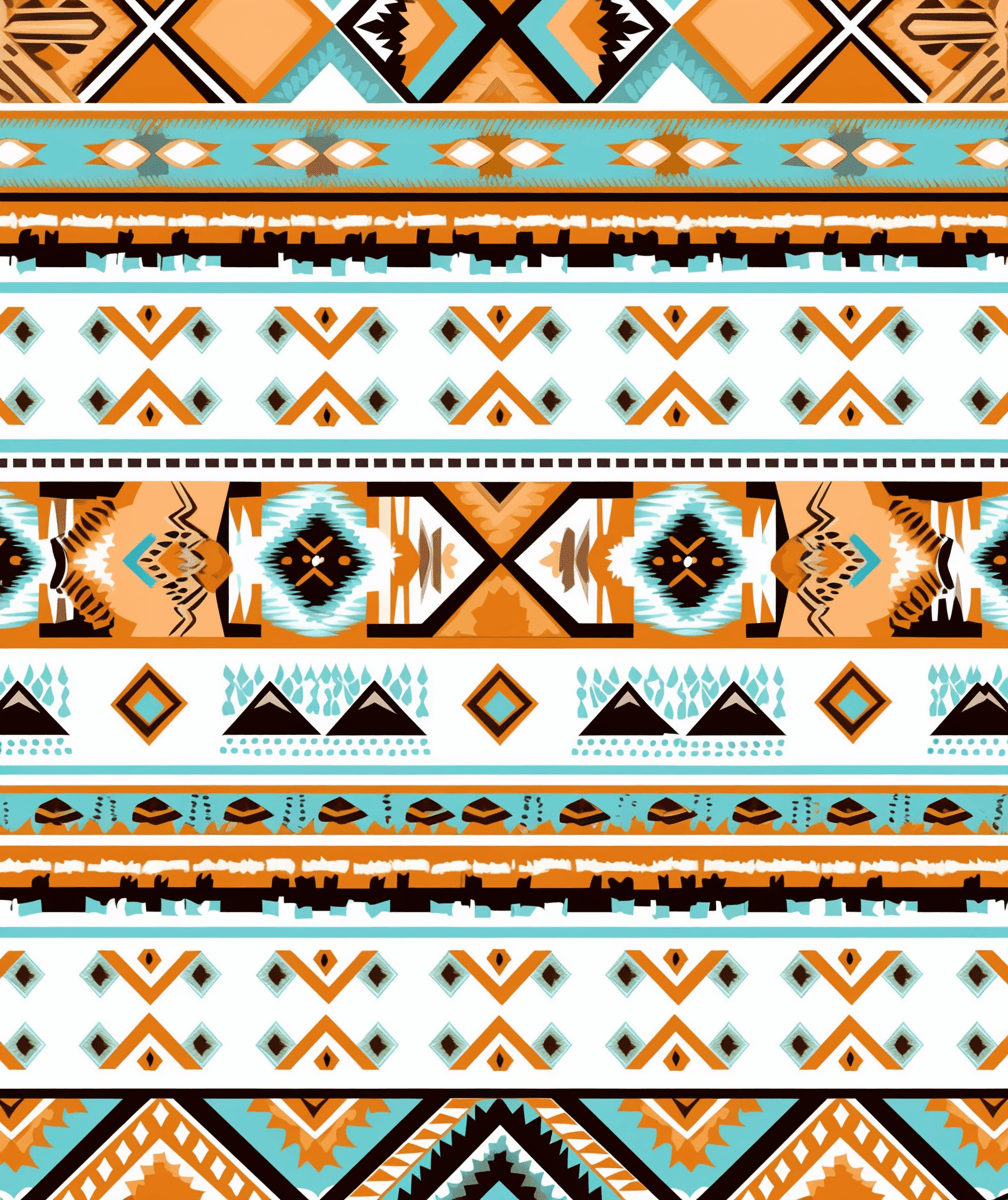 Boho Ride original repeating artwork