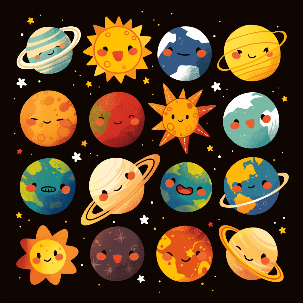 Planet Dusk original repeating artwork