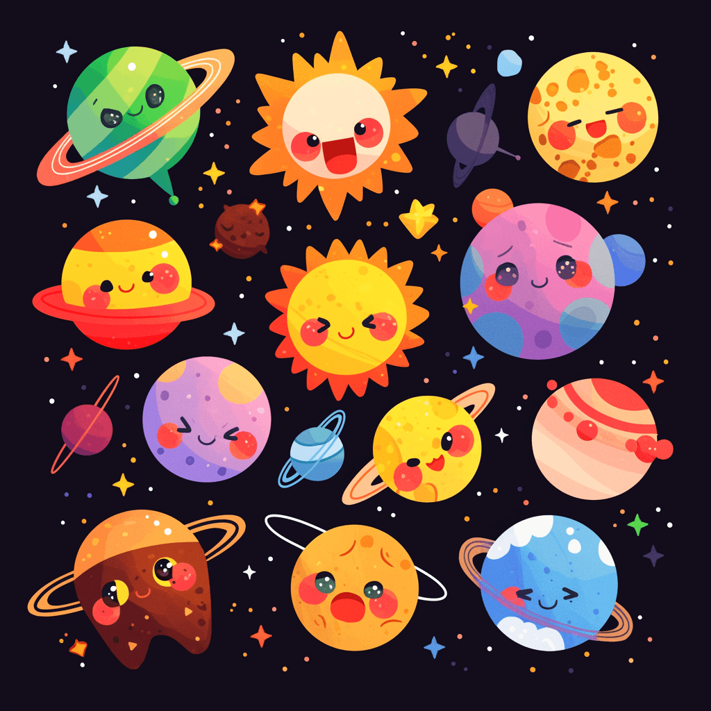 Planet Bold original repeating artwork
