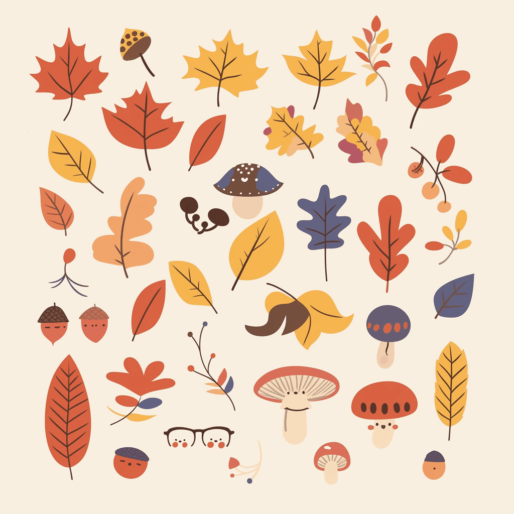Leaves Shine original repeating artwork