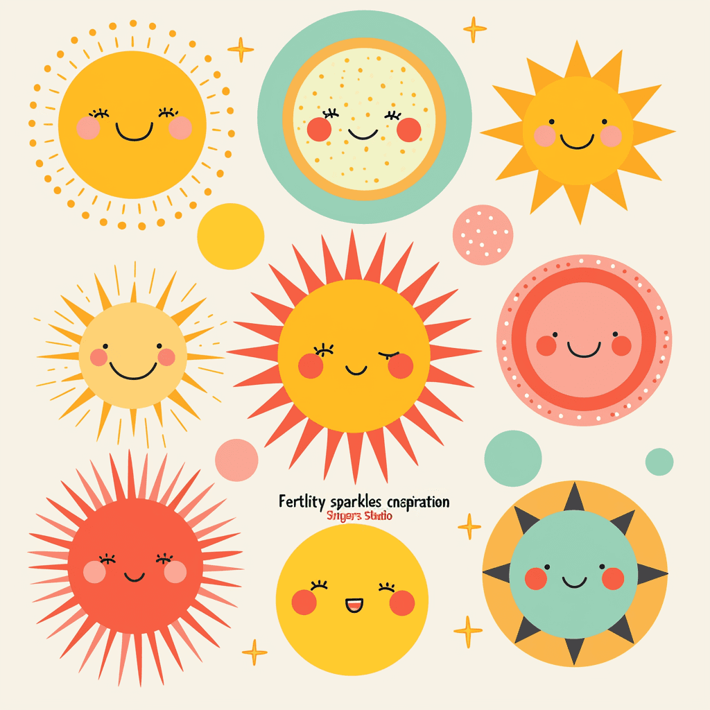 Sun Neon original repeating artwork
