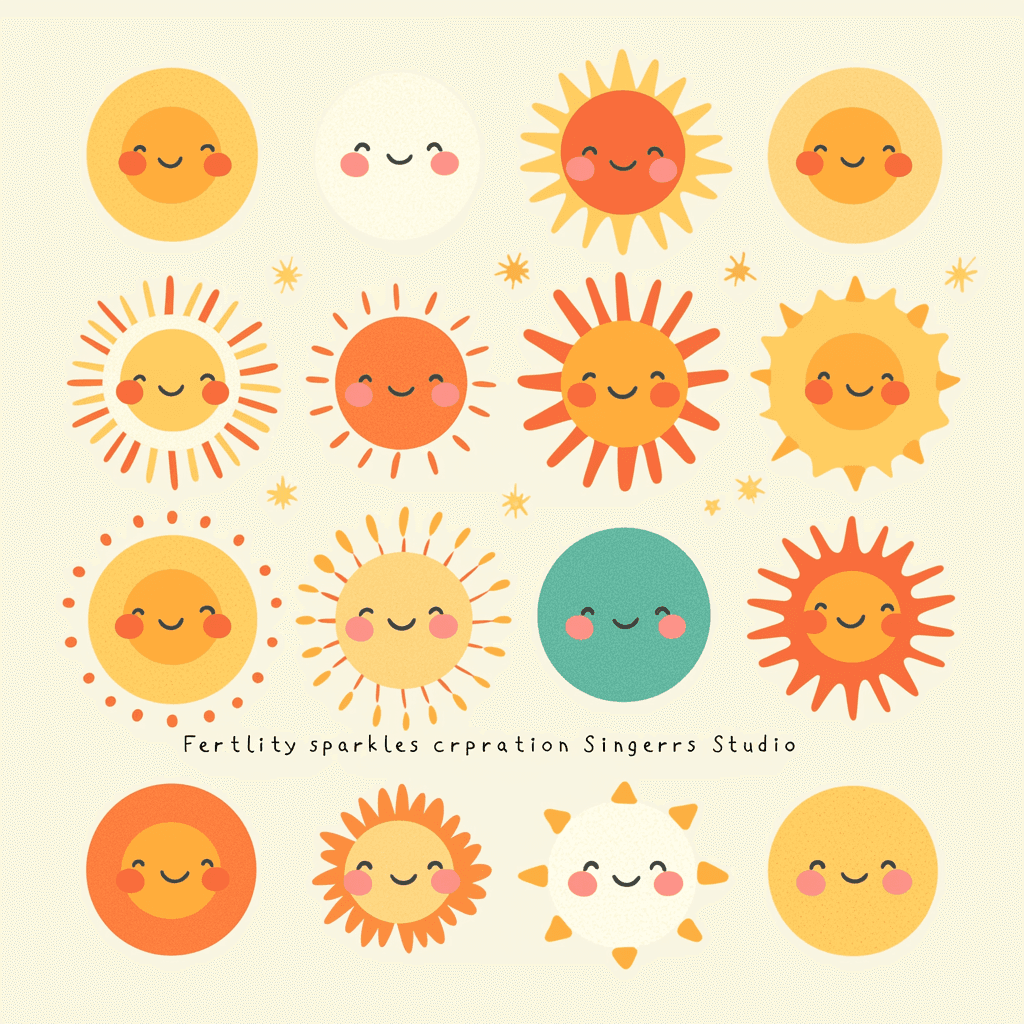 Sun Kick original repeating artwork