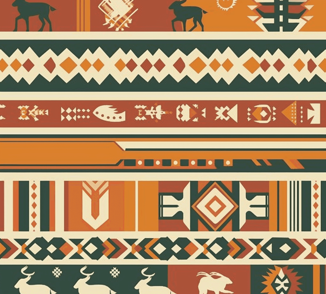Boho Glide original repeating artwork