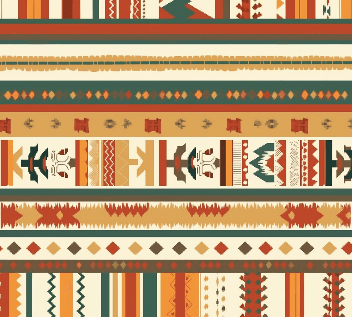 Boho Kick original repeating artwork