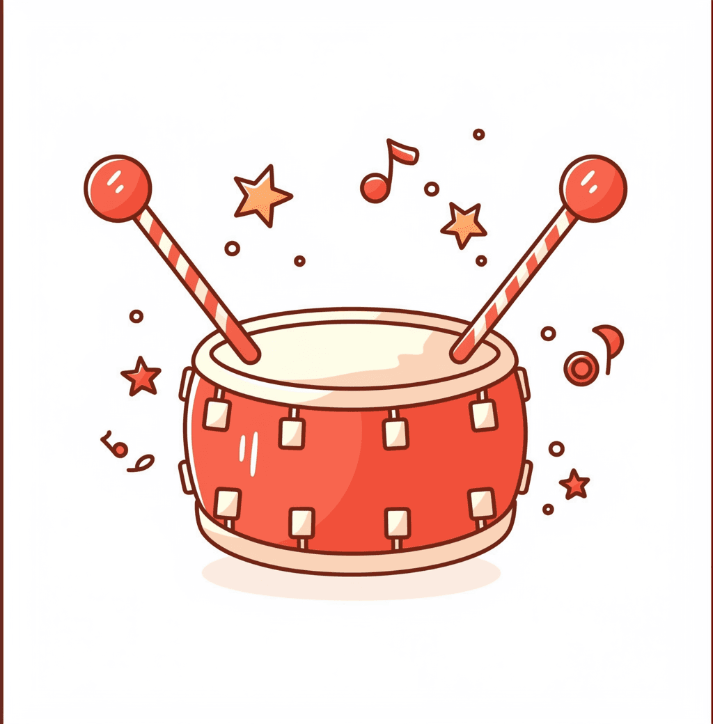 Drum original repeating artwork