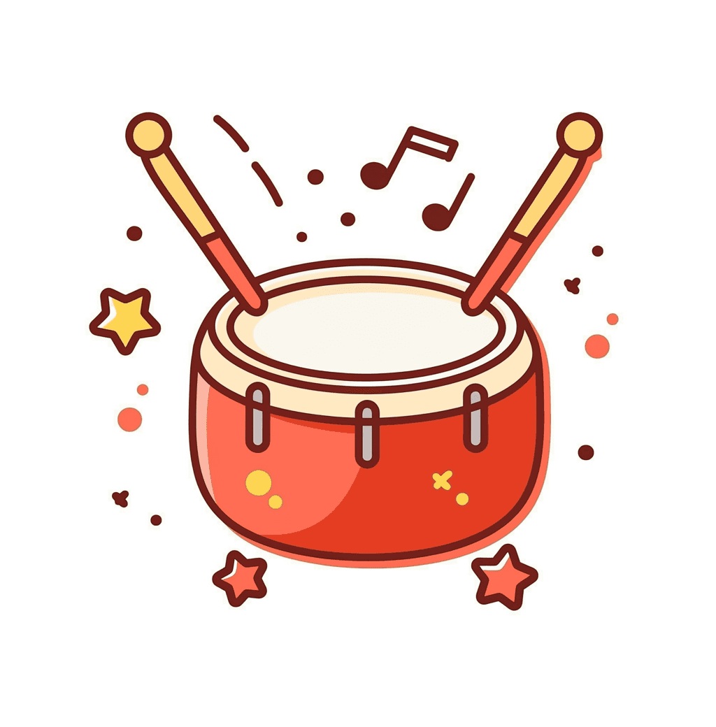 Drum Club original repeating artwork
