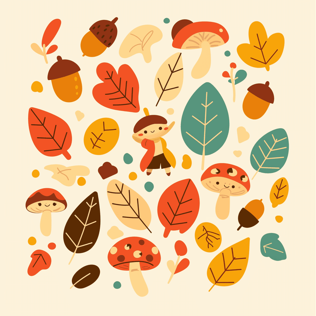 Mushroom Festival original repeating artwork