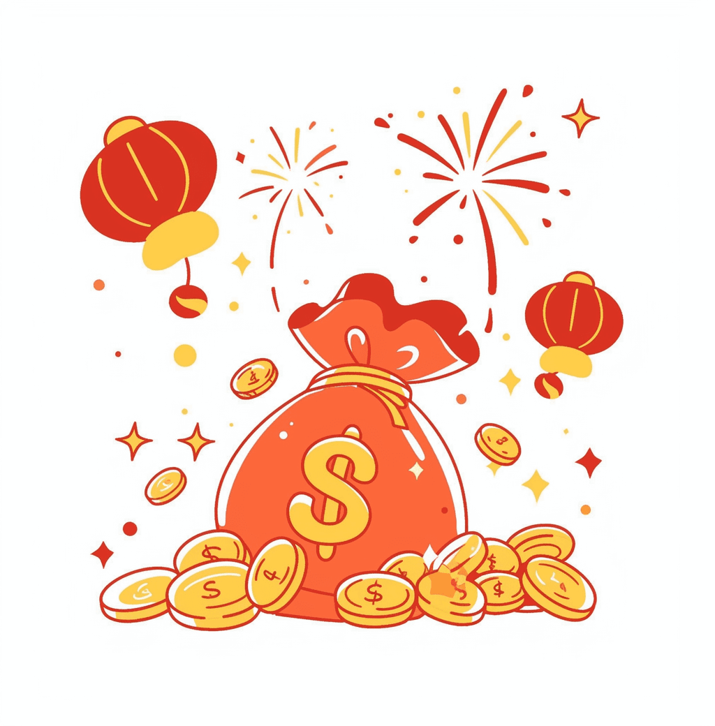 Money Bag Party original repeating artwork