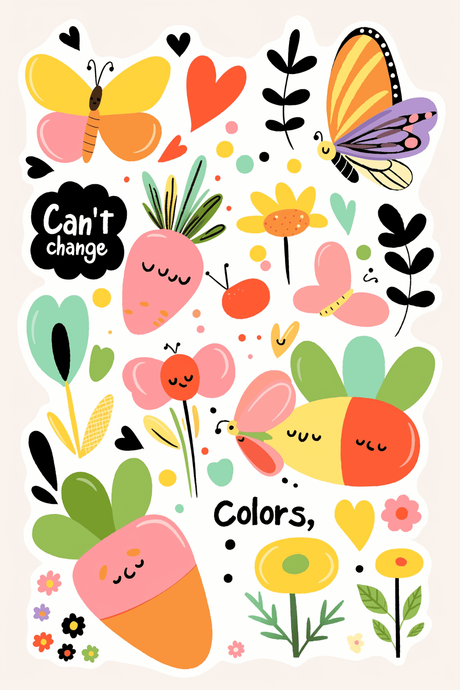 Carrot Show original repeating artwork