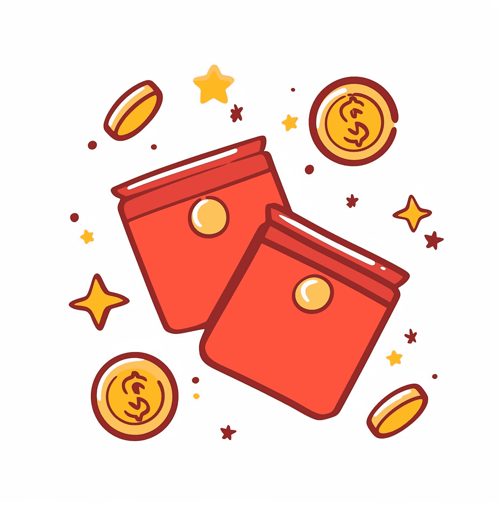 Red Envelope Gang original repeating artwork