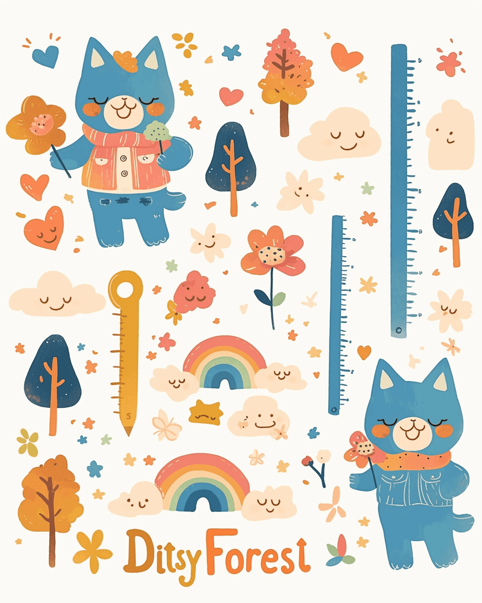 Rainbow Sunlit original repeating artwork