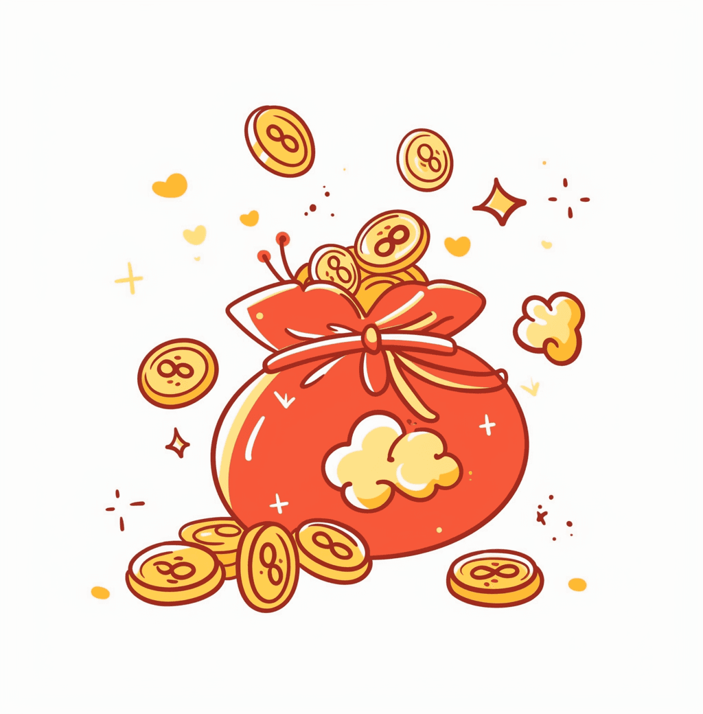 Money Bag original repeating artwork
