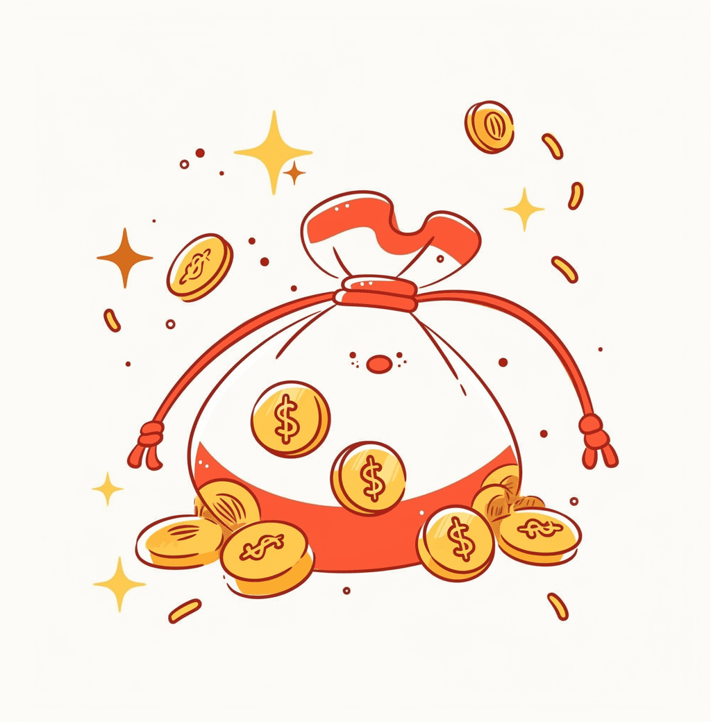 Money Bag Team original repeating artwork