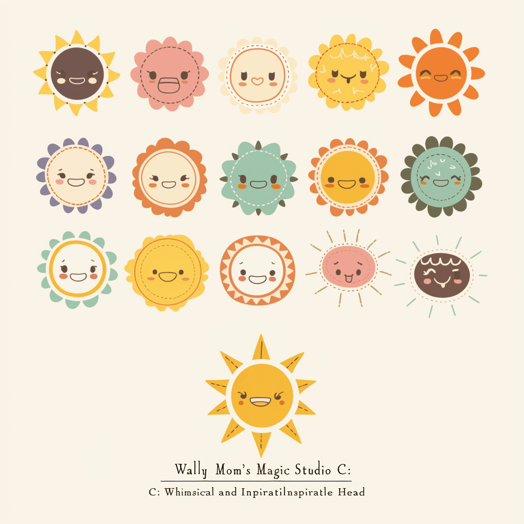 Sun Zip original repeating artwork