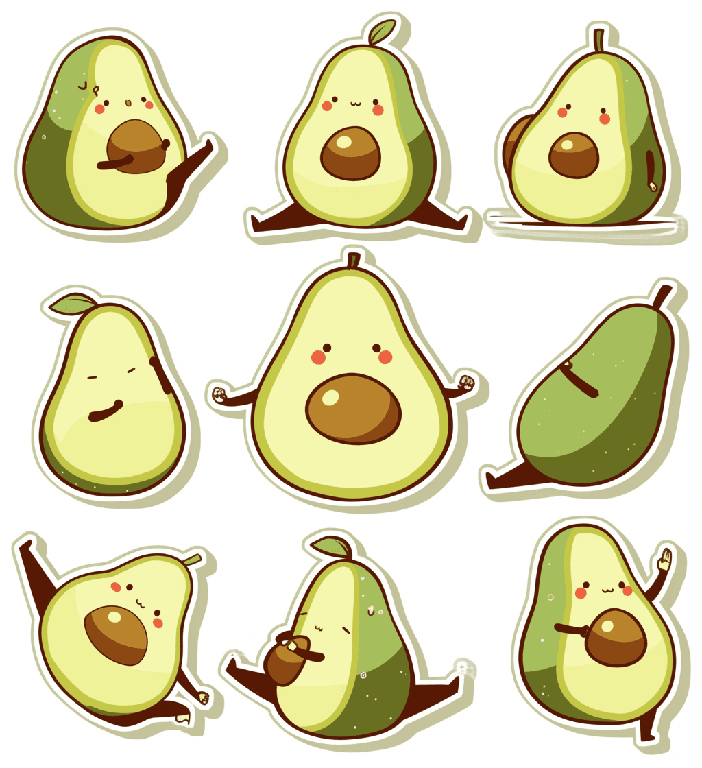 Avocado Echo original repeating artwork