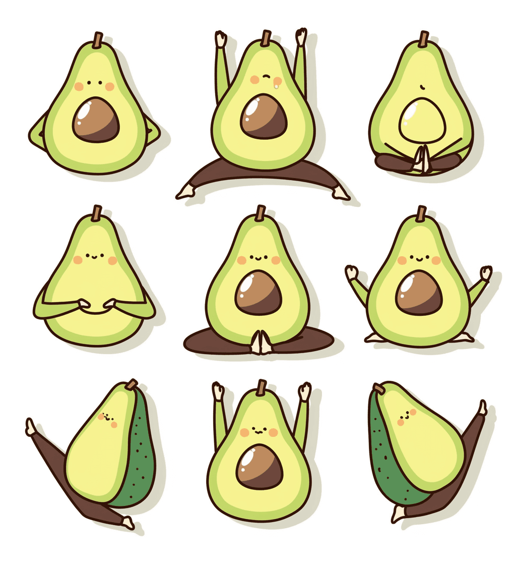 Avocado Beats original repeating artwork