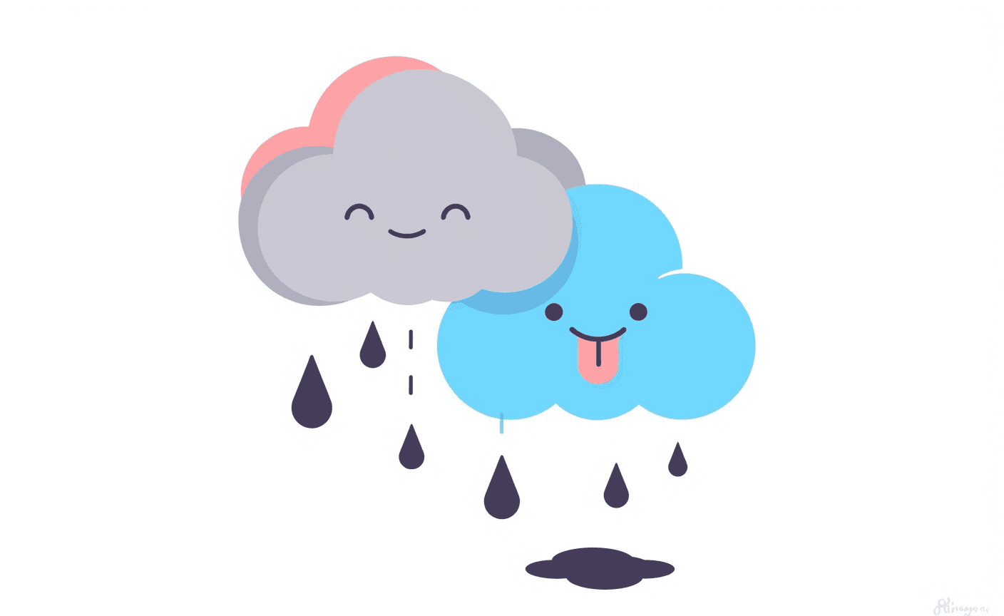 Cloud Hue original repeating artwork