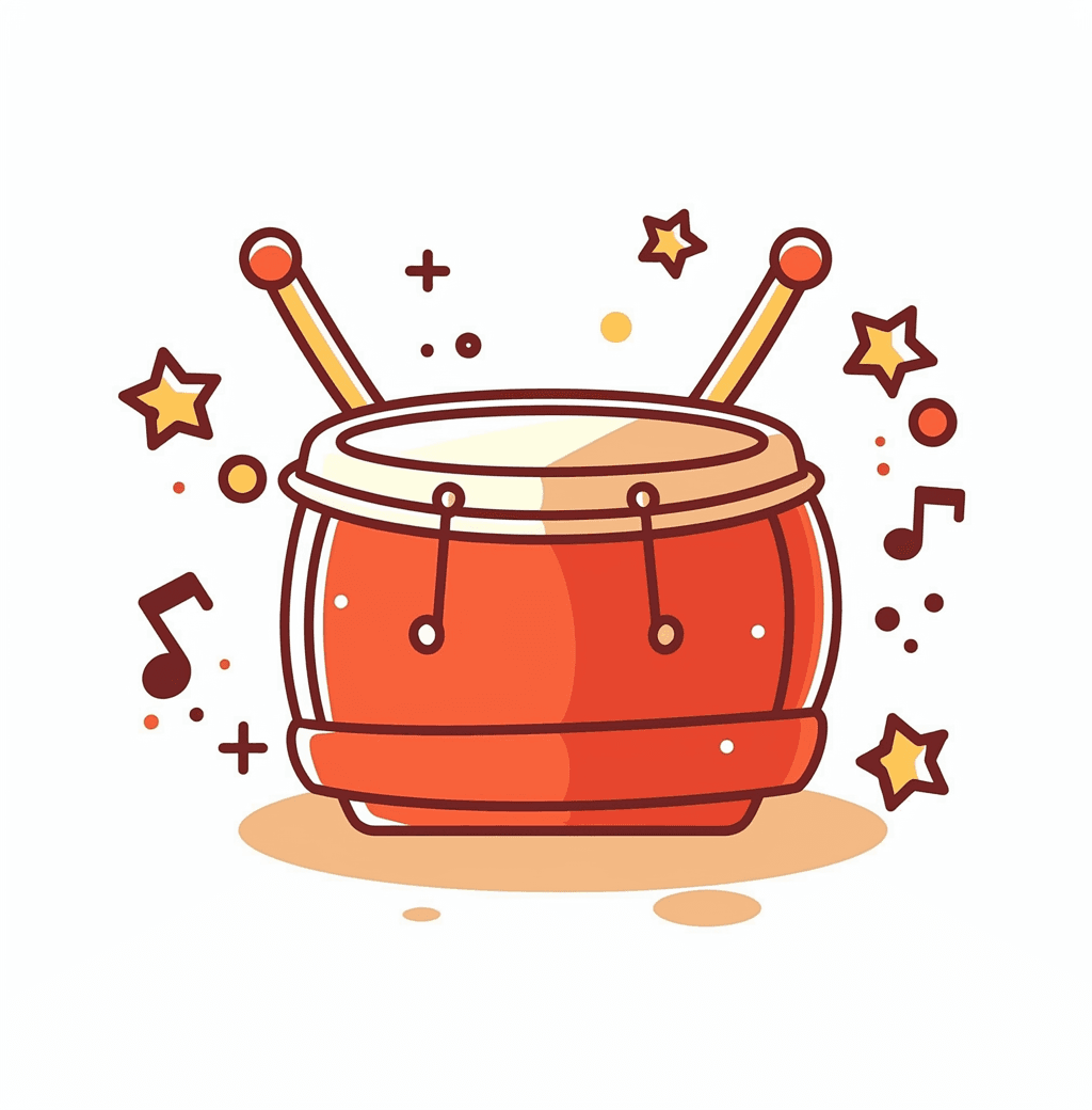 Drum Crew original repeating artwork