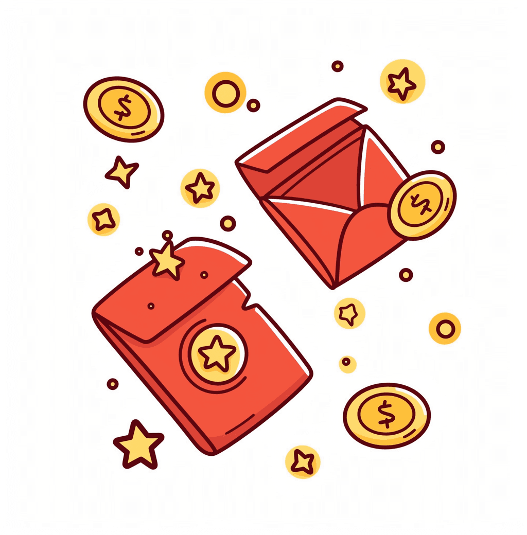 Red Envelope Club original repeating artwork