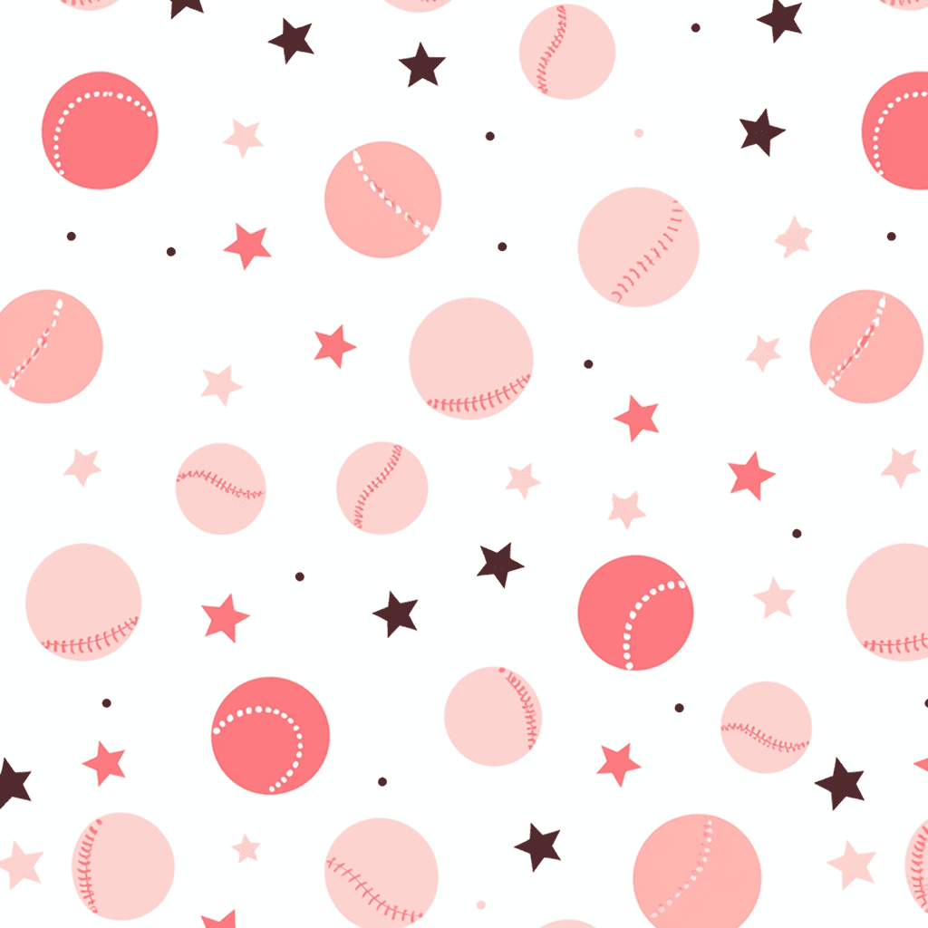 Baseball Road original repeating artwork