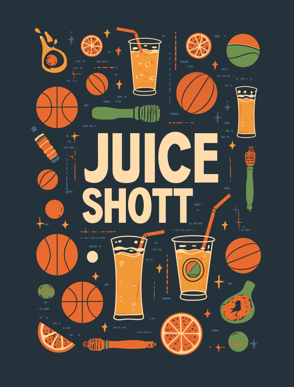 Basketball 007 original repeating artwork